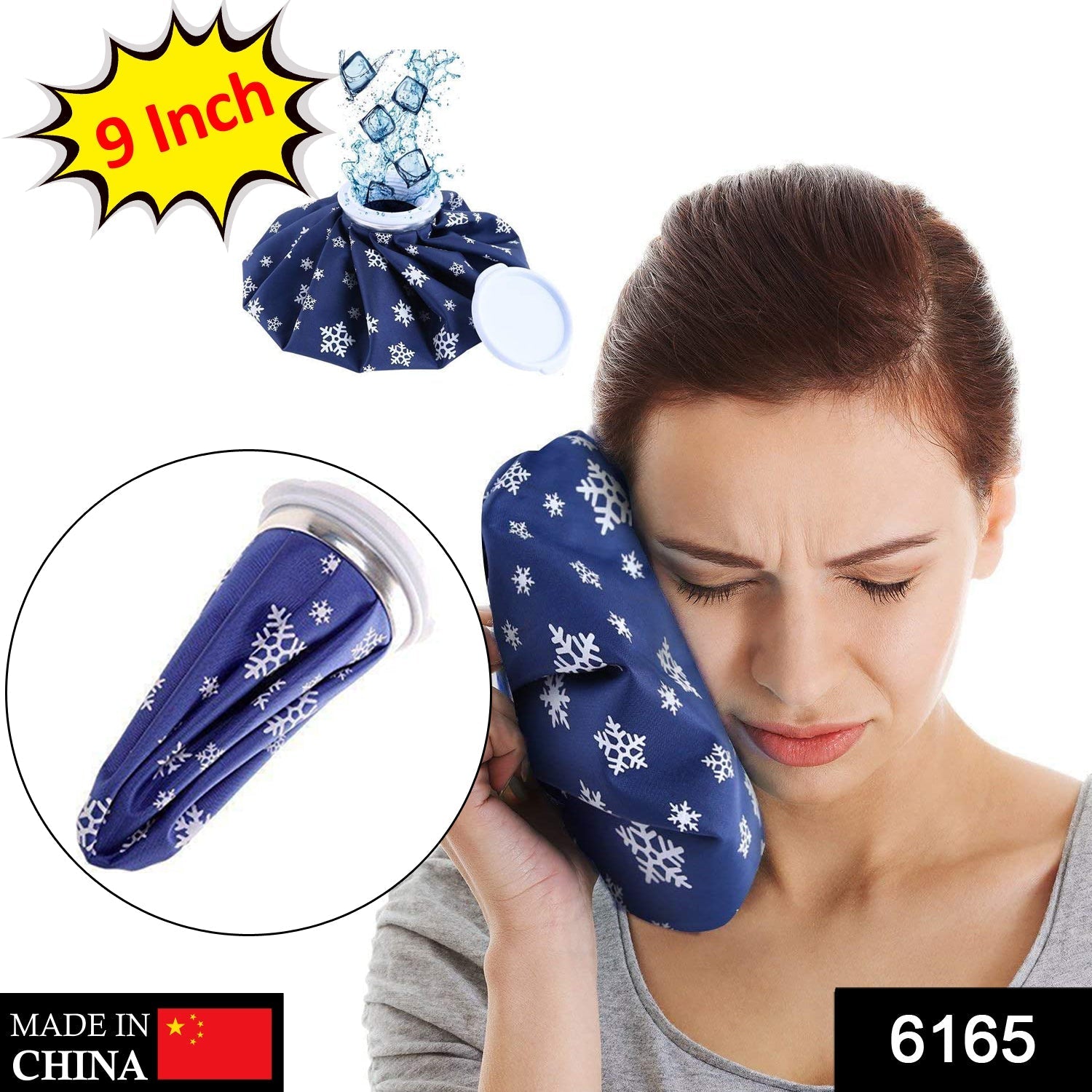 Ice bag for joint pain relief, showing detailed features and design Ice bag for joint pain relief, showing detailed features and design